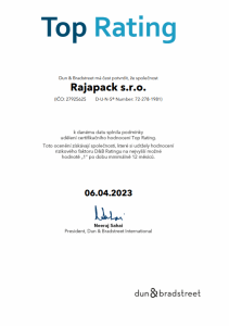 Certifikácia Top Rating - detail