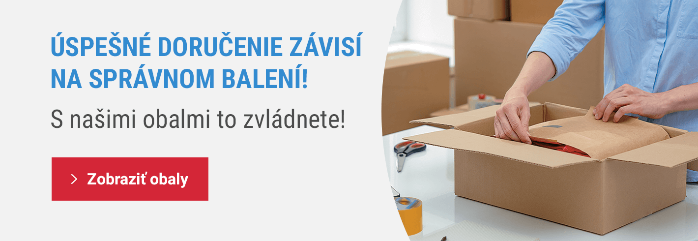 Úspešné doručenie závisí na správnom balení!