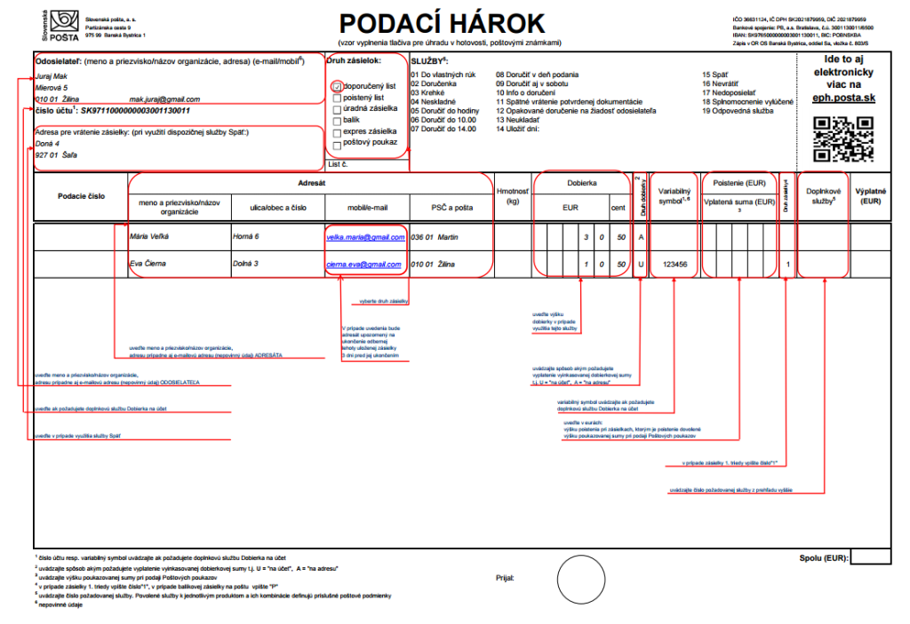 podaci-harok-hotovost-postove-znamky-vzor